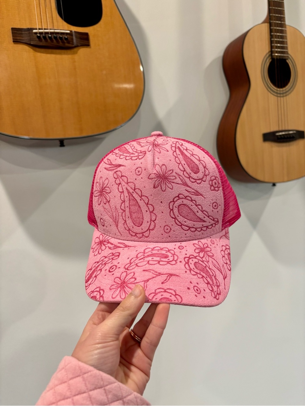 Pink Paisley Trucker Hat